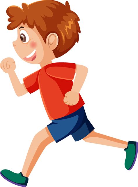 running cartoon